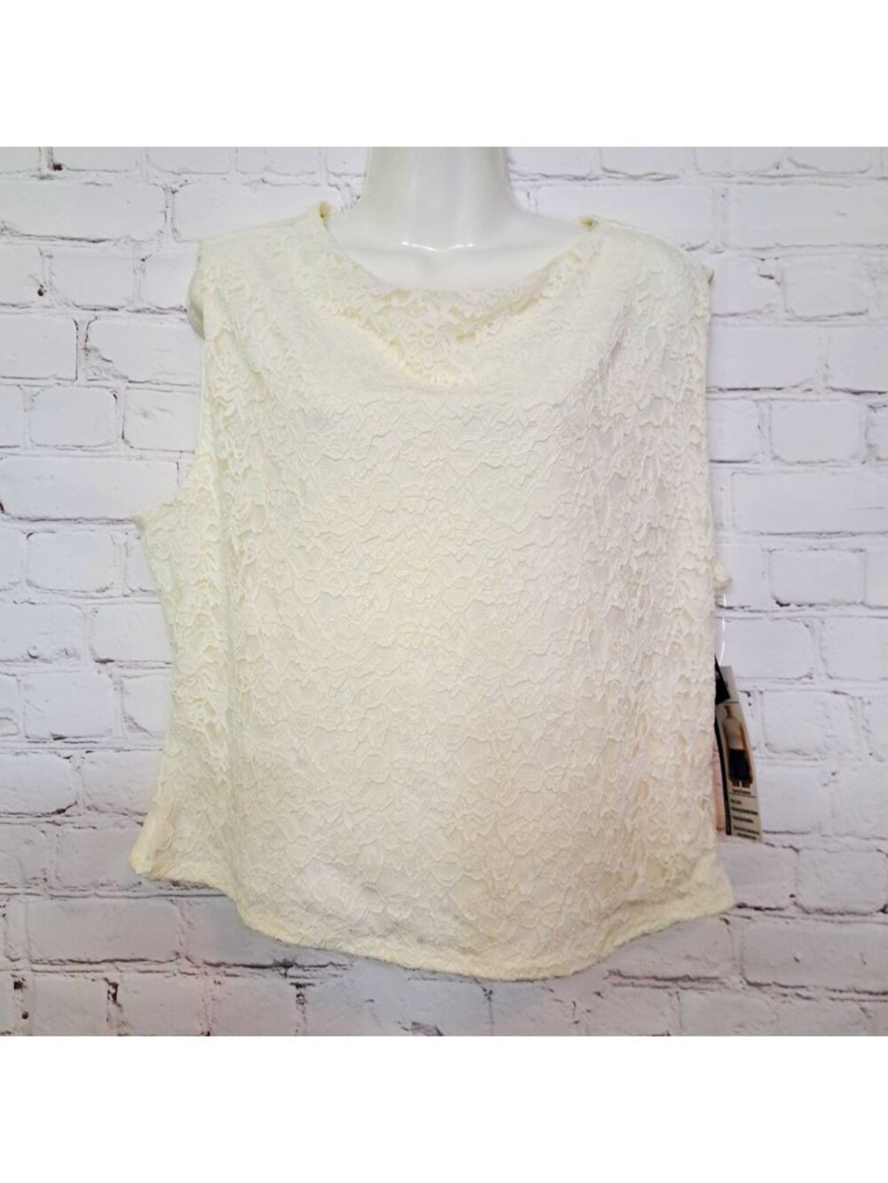 Madden NYC NEW Floral Lace Lined Casual Feminine Crop Top Size 2XL